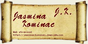 Jasmina Kominac vizit kartica